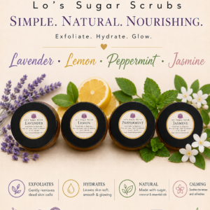 Lo’s Sugar Scrub - Lavender, Lemon, Peppermint and Jasmine Scented